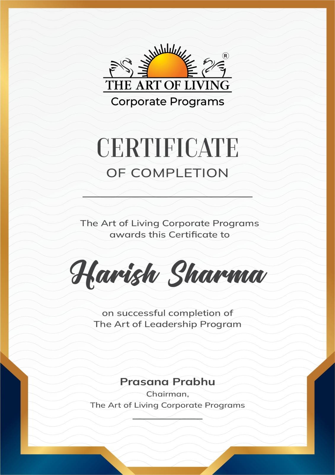 Art of Leadership Certificate